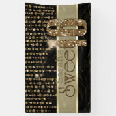 Satin Jewel Sweet Sixteen Black Gold ID260 Spandoek (Verticaal)