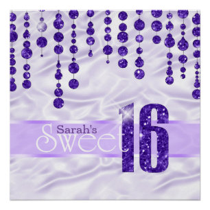 Satin Jewel Sweet Sixteen Paarse ID260 Poster