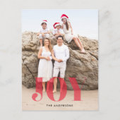 Satin Joy kerstfoto briefkaart (Voorkant)