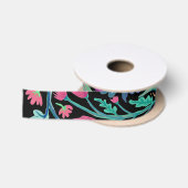 Satin lint met bloemendecor Parastas (Spoel)