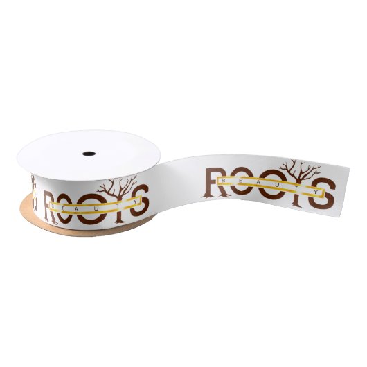 Satin Logo Ribbon Satijnen Lint (Spoel)