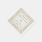 Satin Pearl 30th Wedding Jubileum Paper Napkin Servet (Hoek)