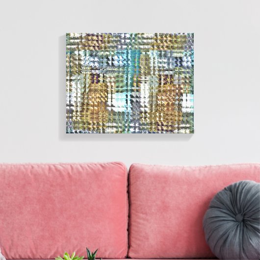 Satin Quilt Canvas Afdruk (Insitu (Woonkamer))