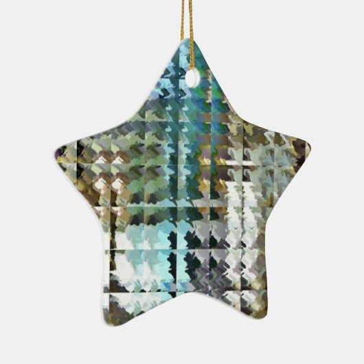 Satin Quilt Keramisch Ornament (Rechts)