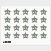 Satin Quilt Ster Sticker (Vel)