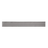 Satin Ribbon 3-inch breedbeeld Gray & White Stripe Satijnen Lint (Voorkant)