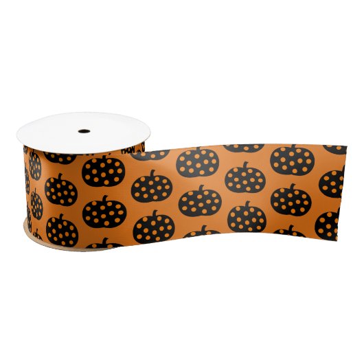 Satin Ribbon-Halloween Pumpkins Satijnen Lint (Spoel)