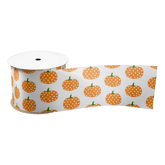 Satin Ribbon-Halloween Pumpkins Satijnen Lint (Spoel)