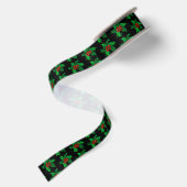Satin Ribbon-Holly Satijnen Lint (Achterkant)