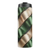 Satin Ribbon Pattern – Elegant Soft Fabric Loop  Thermosbeker (Voorkant)