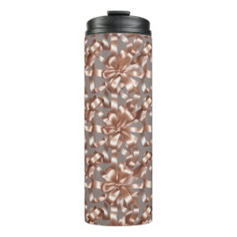 Satin Ribbon Pattern – Elegant Soft Fabric Loop  Thermosbeker