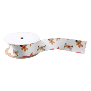 Satin Ribbon, prettig kerstfeest Satijnen Lint