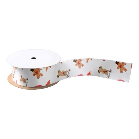 Satin Ribbon, prettig kerstfeest Satijnen Lint (Spoel)