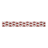 Satin Ribbon-Red Roses Satijnen Lint (Voorkant)