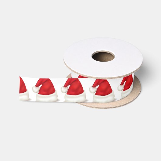 Satin Ribbon/Santa Hats Satijnen Lint (Spoel)