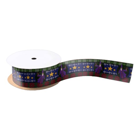 Satin Ribbon Satin Magical Wizard Kerstmis Satijnen Lint (Spoel)