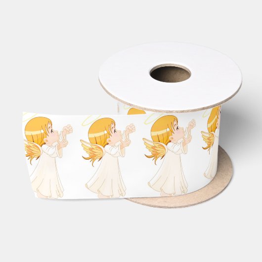 Satin Ribbon/Singing Angel Satijnen Lint (Spoel)