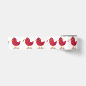 Satin Ribbon/Singing Cardinals Satijnen Lint (Voorkant)