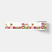 Satin Ribbon/Vrolijk kerstfeest Satijnen Lint (Voorkant)