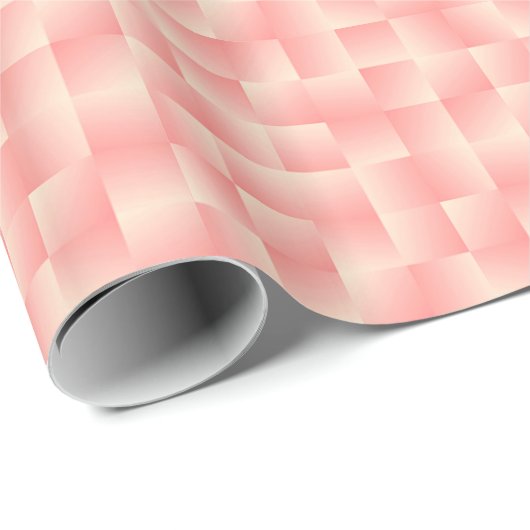 Satin Ribbons - Peach roze Cadeaupapier (Rol Hoek)