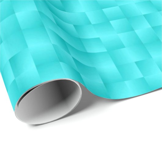 Satin Ribbons - Turquoise Cadeaupapier (Rol Hoek)