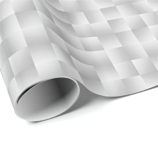 Satin Ribbons - Zilver grijs Cadeaupapier (Rol Hoek)