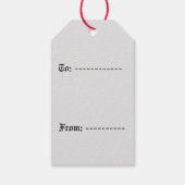 Satin rozen cadeau labels cadeaulabel (Achterkant)