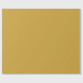 Satin Sheen Gold Simple Monochromatic Cadeaupapier (Vlak)