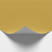 Satin Sheen Gold Simple Monochromatic Cadeaupapier (Hoek)