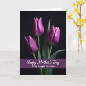 Satin Sheen Moederdagkaart Kaart (Gele Bloem)