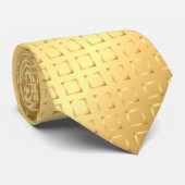 Satin Squares - goud Stropdas (Opgerold)