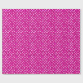 Satin Stars, Shades of Pastel Pink on Fuchsia Cadeaupapier (Vlak)