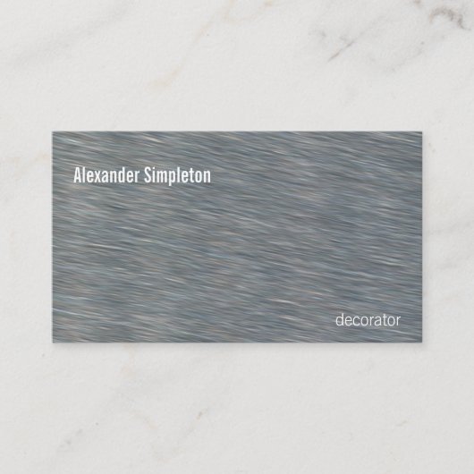 Satin Steel Background Texture Visitekaartje (Voorkant)