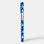 Satin sterren, bleek blauw op kobalt Case-Mate iPhone case (Achterkant / Links)
