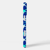 Satin sterren, bleek blauw op kobalt Case-Mate iPhone case (Achterkant / Rechts)