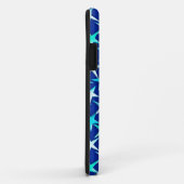 Satin sterren, bleek blauw op kobalt Case-Mate iPhone case (Achterkant/rechts)