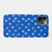 Satin sterren, bleek blauw op kobalt Case-Mate iPhone case (Achterkant (horizontaal))