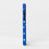 Satin sterren, bleek blauw op kobalt Case-Mate iPhone case (Achterkant/links)