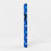 Satin sterren, bleek blauw op kobalt Case-Mate iPhone case (Achterkant/rechts)