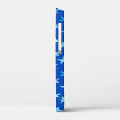 Satin sterren, bleek blauw op kobalt Case-Mate iPhone case (Achterkant / Links)