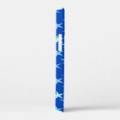 Satin sterren, bleek blauw op kobalt Case-Mate iPhone case (Achterkant / Rechts)