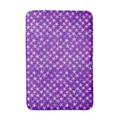 Satin sterren, lavender op paars badmat (Voorkant Verticaal)