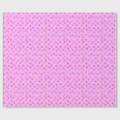 Satin sterren, orchidee op bleek roze cadeaupapier (Vlak)