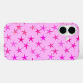 Satin sterren, orchidee op bleek roze Case-Mate iPhone case (Achterkant (horizontaal))