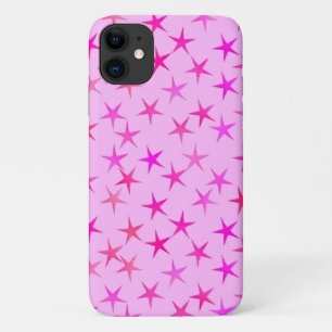 Satin sterren, orchidee op bleek roze Case-Mate iPhone case