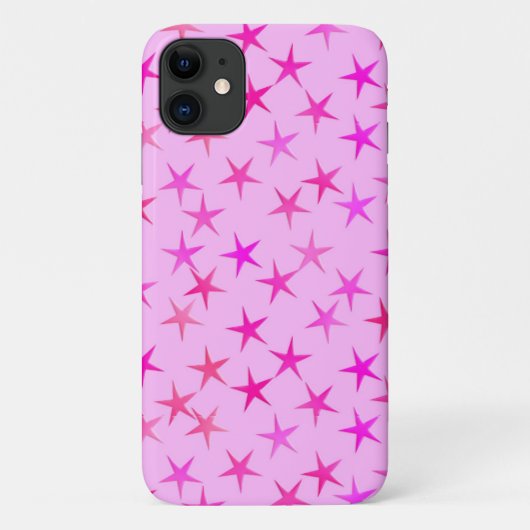 Satin sterren, orchidee op bleek roze Case-Mate iPhone case (Achterkant)