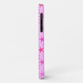 Satin sterren, orchidee op bleek roze Case-Mate iPhone case (Achterkant/links)