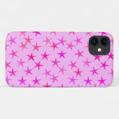Satin sterren, orchidee op bleek roze Case-Mate iPhone case (Achterkant (horizontaal))