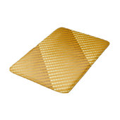 Satin stippen - goud en mosterd badmat (Gekanteld)