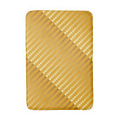 Satin stippen - goud en mosterd badmat (Voorkant Verticaal)